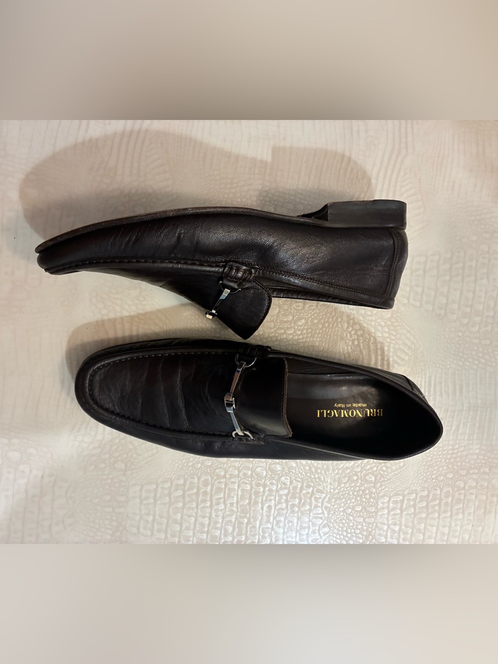Brunomagli   Leather Bit Loafers for Men